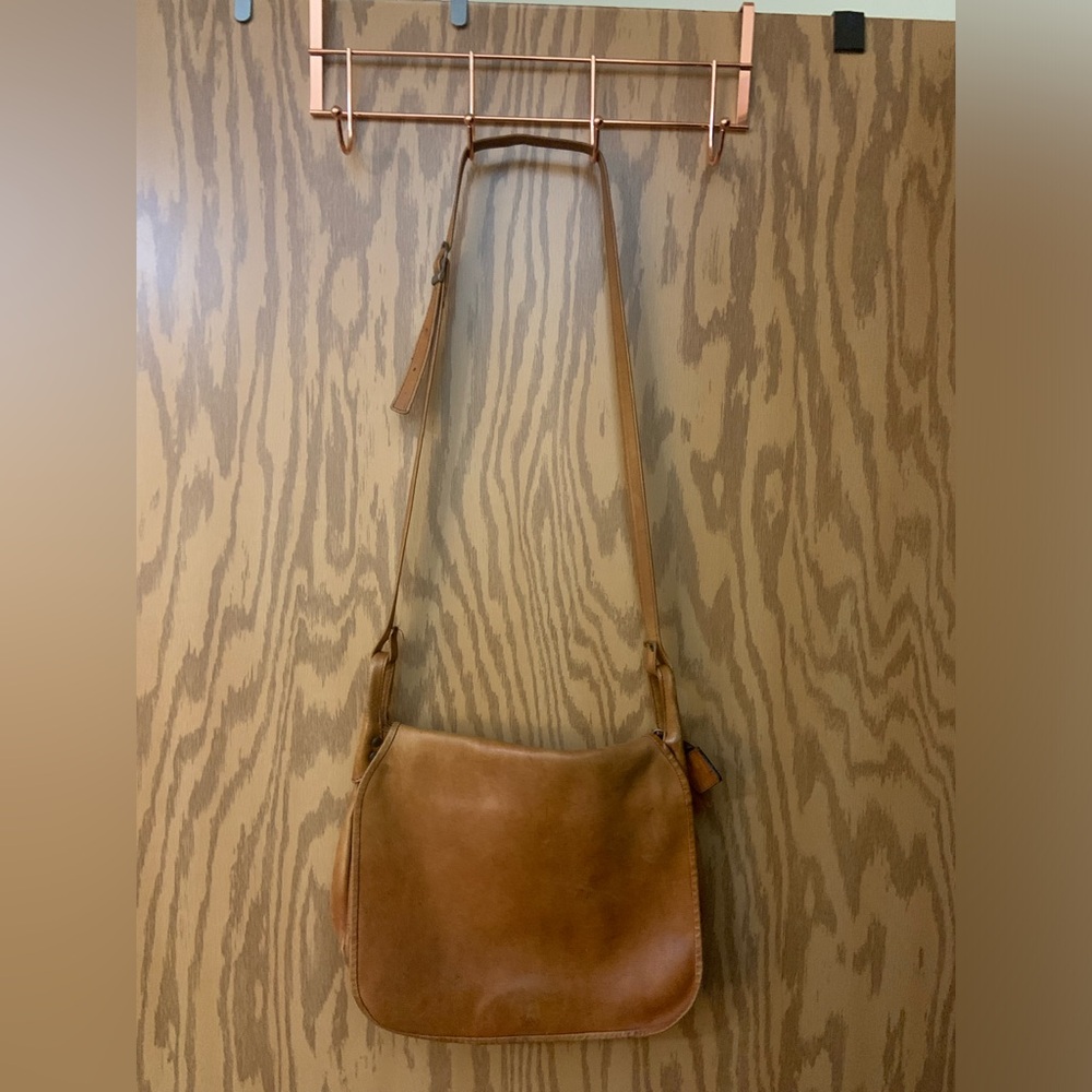 Vintage Leather Saddle Sabrina New York crossbody bag